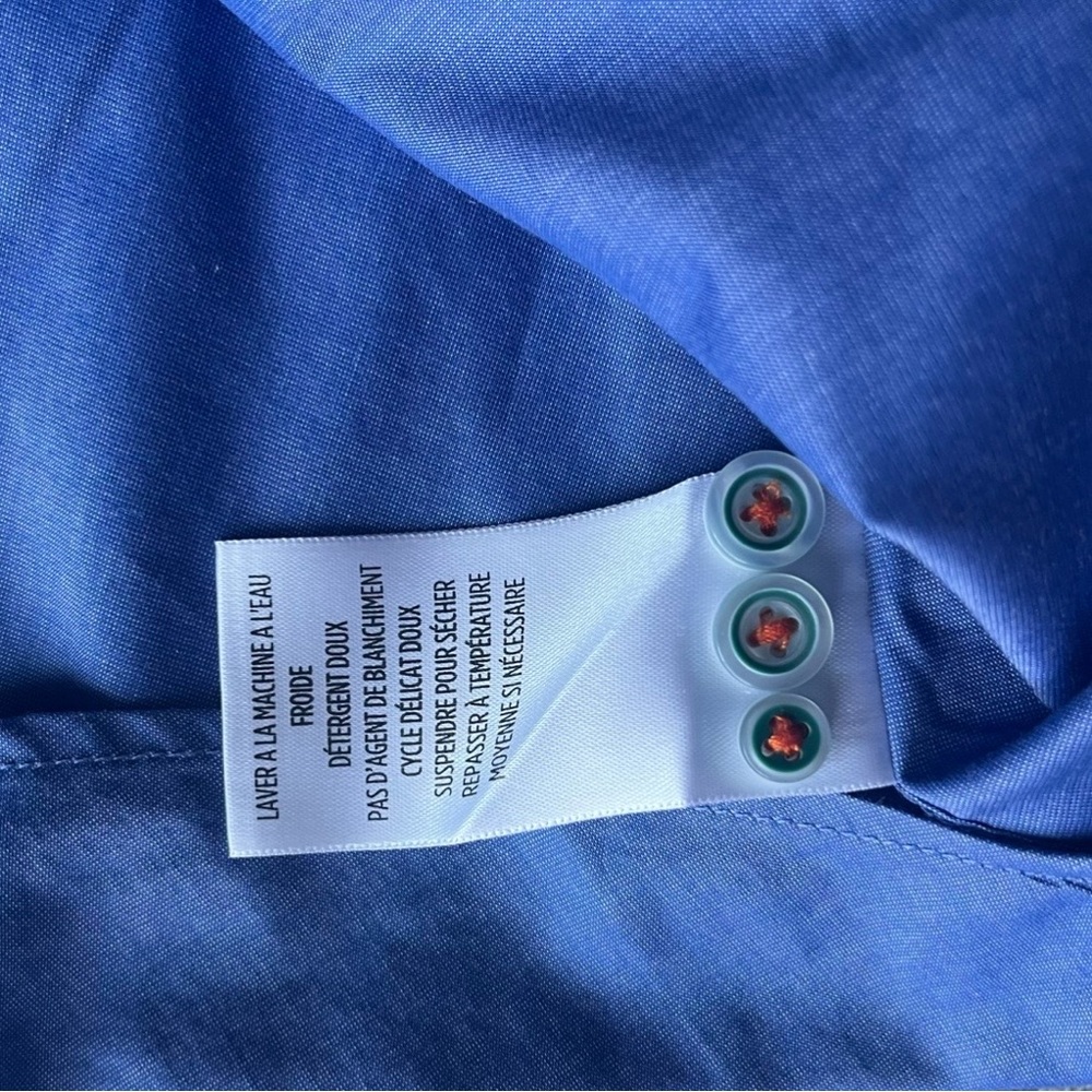 Robert Graham X Tailored Fit Blue Button Down Shirt 2XL Paisley Trim - Picture 7 of 11